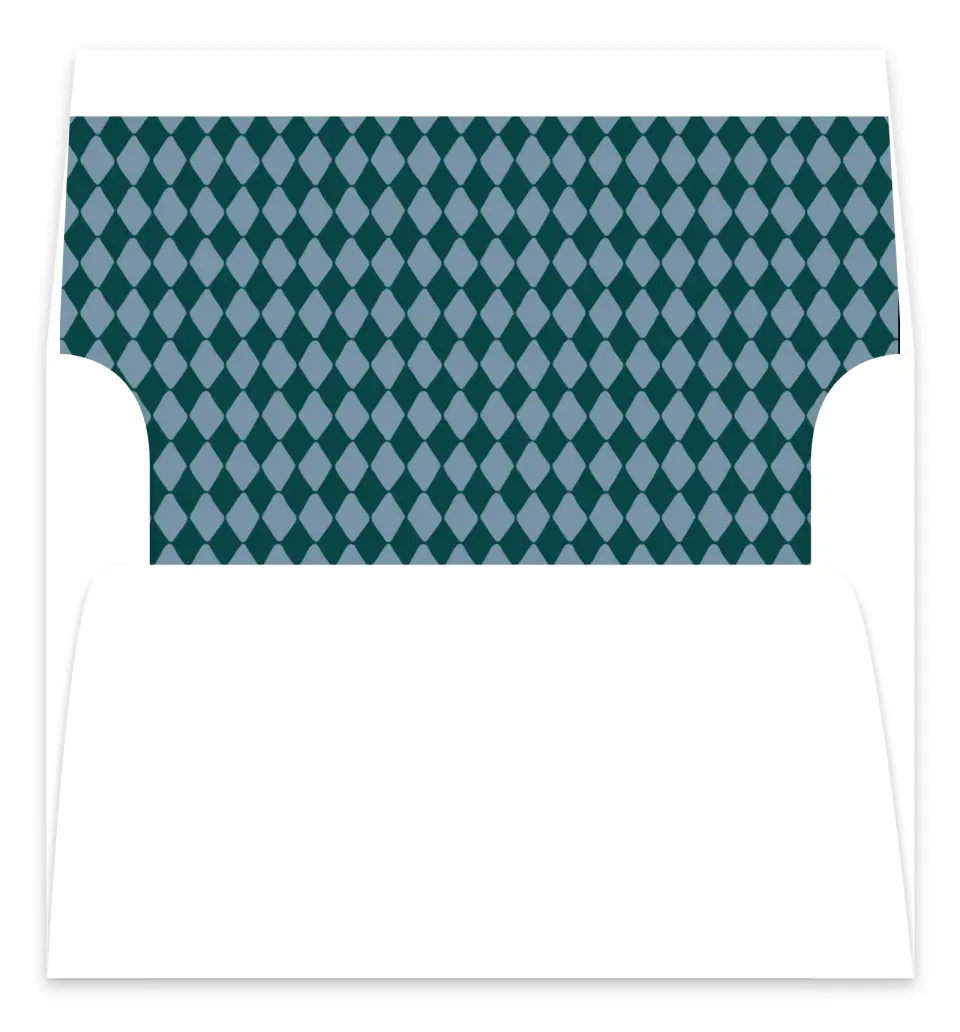 This is a  7.125" x 7" Envelope Liners (ELC) called Diamond Grad printed in full color