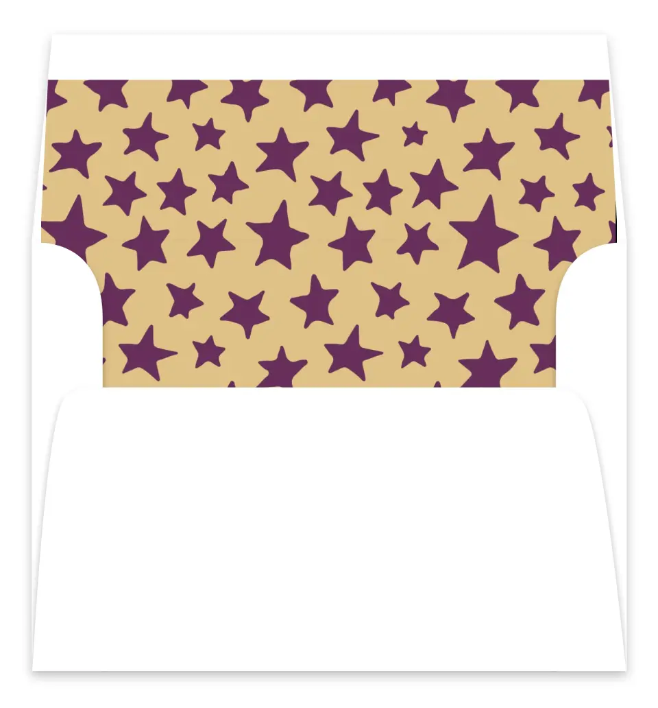 This is a  7.125" x 7" Envelope Liners (ELC) called Galaxy Grad printed in full color