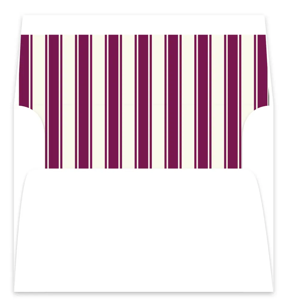 This is a  7.125" x 7" Envelope Liners (ELC) called Academic Stripes printed in full color