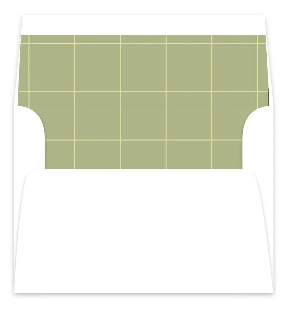 This is a  7.125" x 7" Envelope Liners (ELC) called Square Grad printed in full color