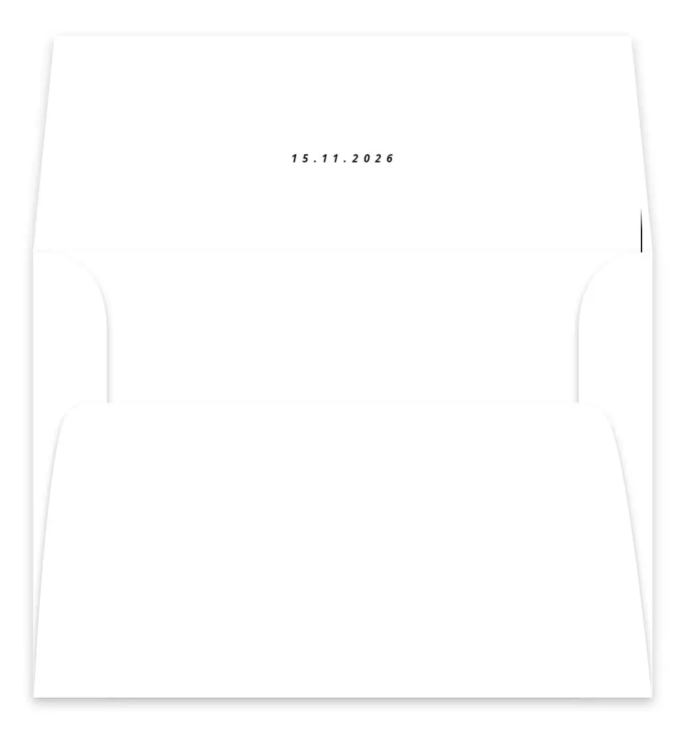 This is a  7.125" x 7" Envelope Liners (ELC) called Date to Remember printed in full color