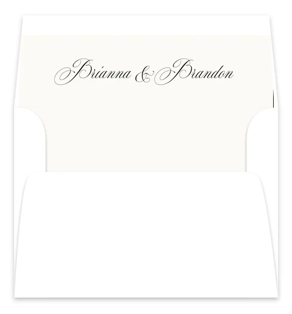 This is a  7.125" x 7" Envelope Liners (ELC) called Modern Romance printed in full color