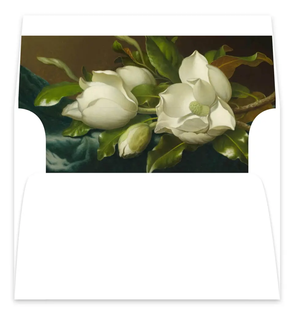 This is a  7.125" x 7" Envelope Liners (ELC) called Trimmed Lace printed in full color