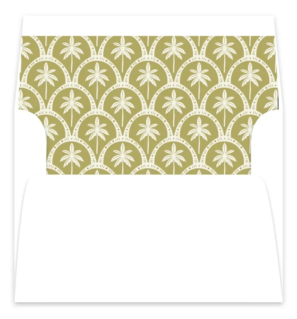This is a  7.125" x 7" Envelope Liners (ELC) called Tropical Treasure printed in full color