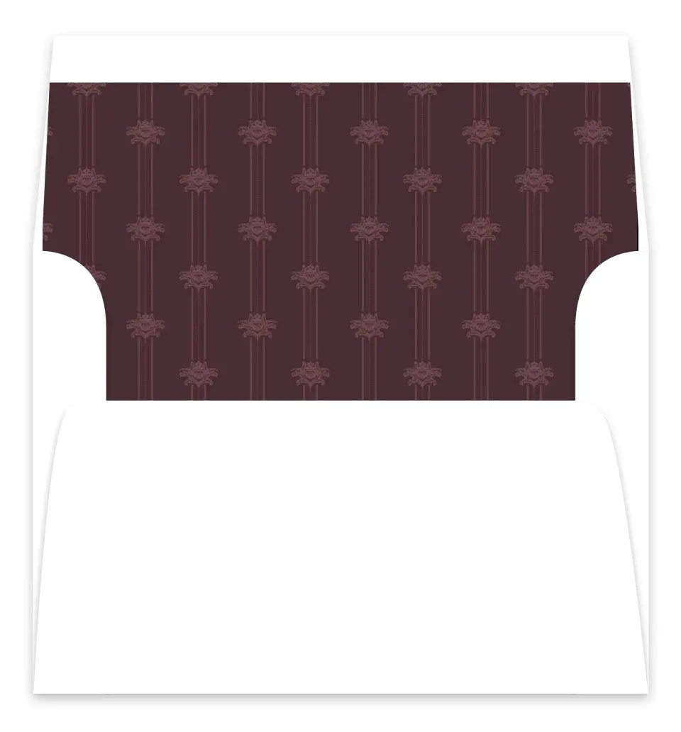 This is a  7.125" x 7" Envelope Liners (ELC) called Victorian Aura printed in full color