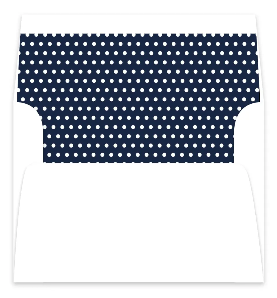 This is a Envelope Liners for 5 x 7 Card Envelope Liner called Minimal Dot printed in full color