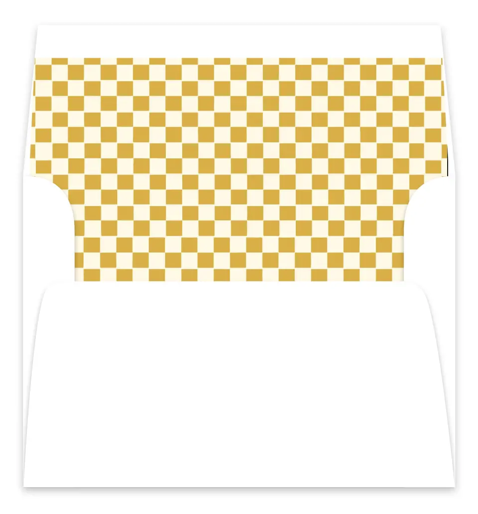 This is a Envelope Liners for 5 x 7 Card Bachelorette Party Accessorie called How to Lose your Last Name in 10 Days printed in full color