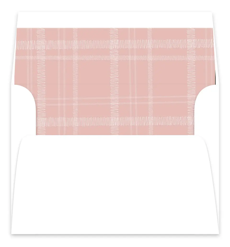 This is a Envelope Liners for 5 x 7 Card Envelope Liners for 5 x 7 Christmas Card called Folk Filigree printed in full color