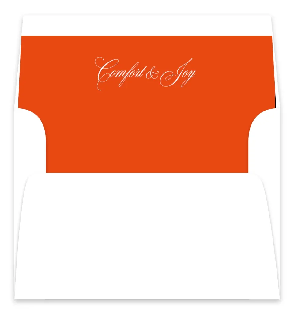 This is a Envelope Liners for 5 x 7 Card Envelope Liners for 5 x 7 Christmas Card called Modern Cheer printed in full color