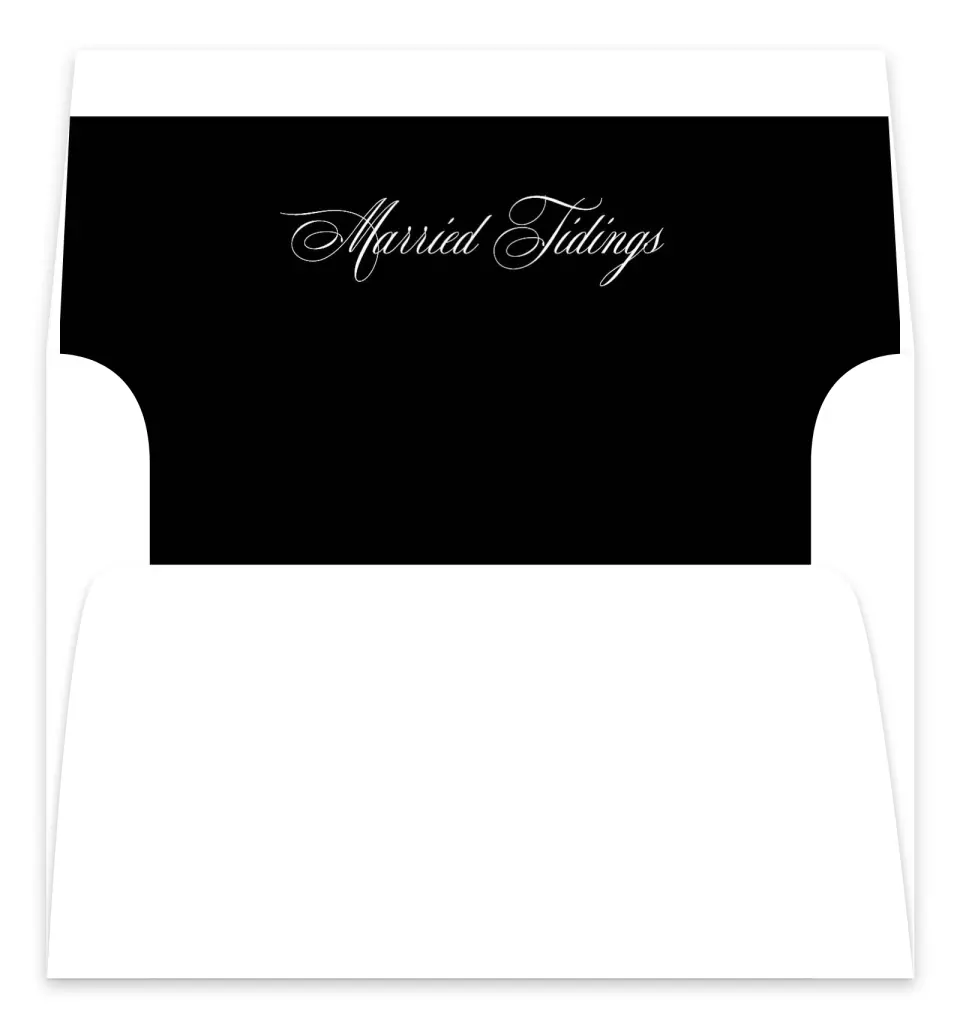 This is a Envelope Liners for 5 x 7 Card Envelope Liners for 5 x 7 Christmas Card called Smitten Holiday printed in full color