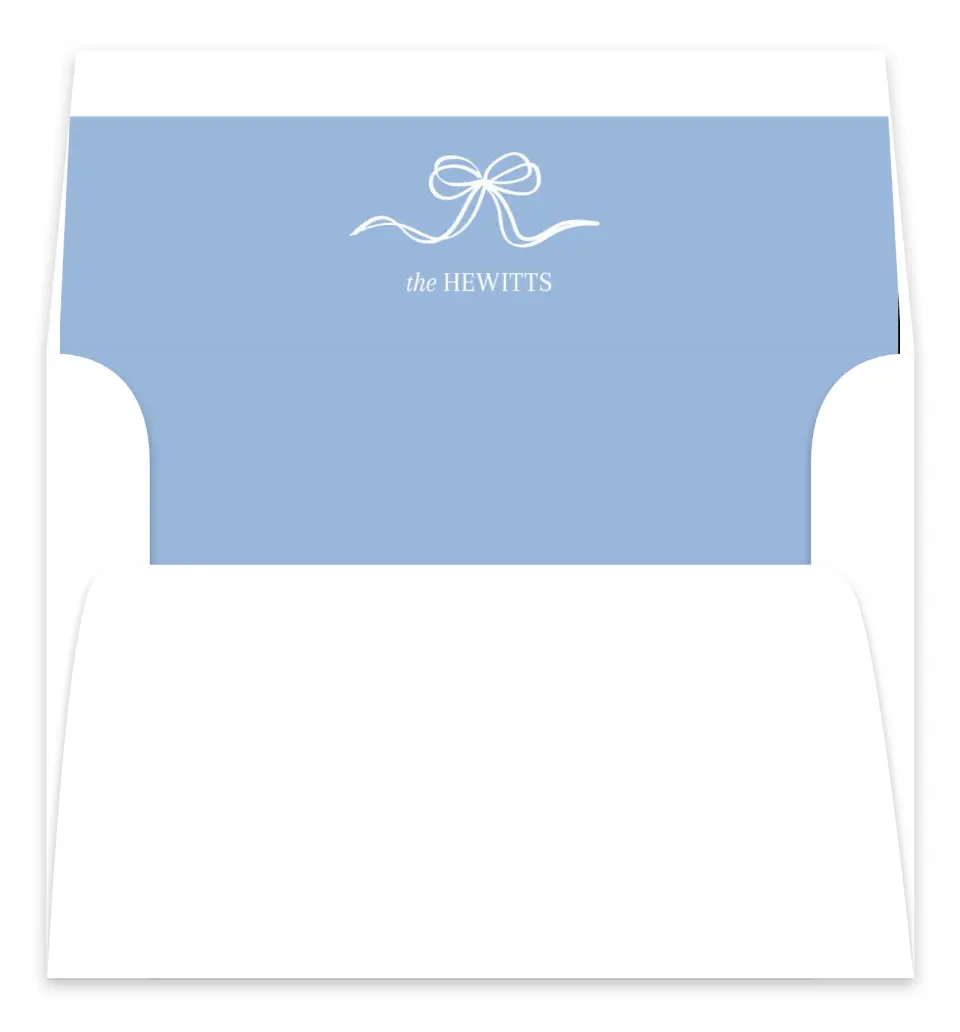 This is a Envelope Liners for 5 x 7 Card Envelope Liners for 5 x 7 Christmas Card called Scribbled Ribbon printed in full color