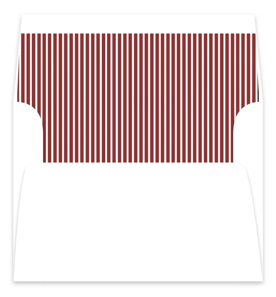 This is a Envelope Liners for 5 x 7 Card Envelope Liners for 5 x 7 Christmas Card called Vintage Scallop printed in full color