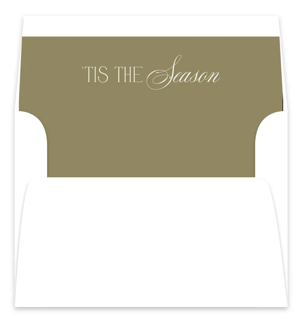 This is a Envelope Liners for 5 x 7 Card Envelope Liners for 5 x 7 Christmas Card called Gratitude Season printed in full color