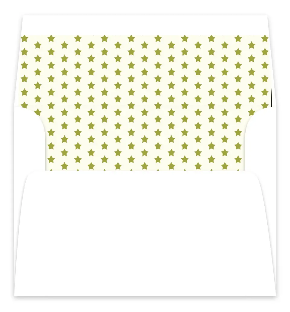 This is a Envelope Liners for 5 x 7 Card Envelope Liners for 5 x 7 Christmas Card called Cheer & Gratitude printed in full color