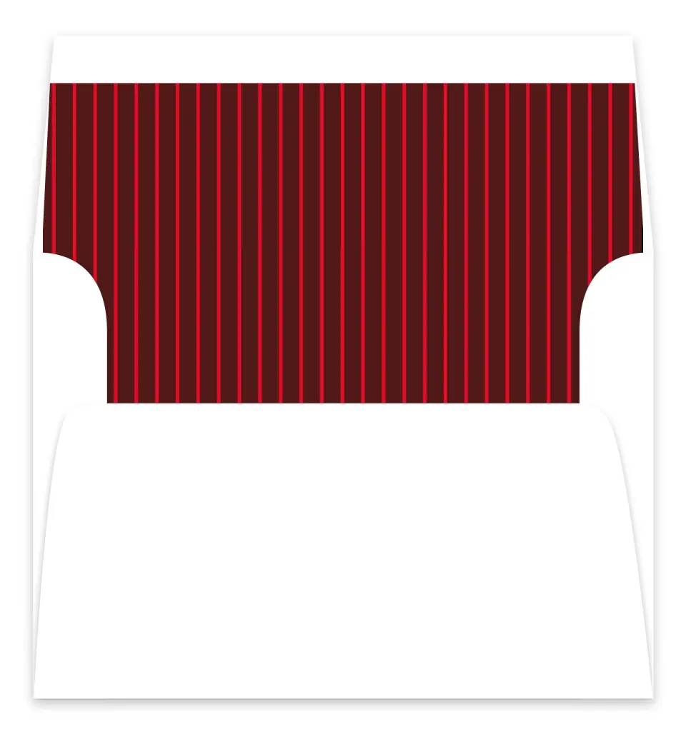 This is a Envelope Liners for 5 x 7 Card Envelope Liners for 5 x 7 Christmas Card called Signature Ornament printed in full color
