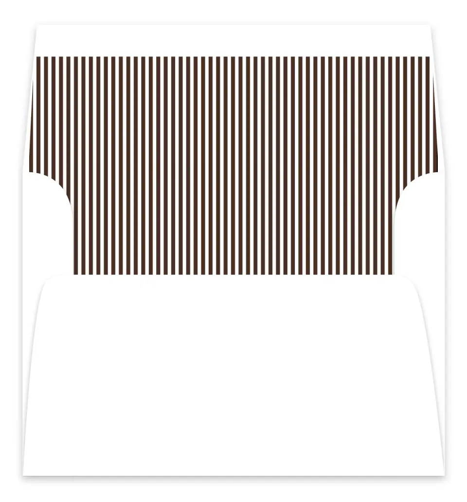 This is a  7.125" x 7" Envelope Liners (ELC) called The Isabelle printed in full color