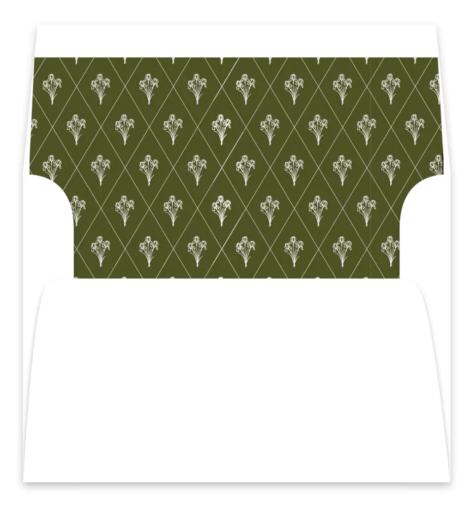This is a  7.125" x 7" Envelope Liners (ELC) called The Georgia printed in full color