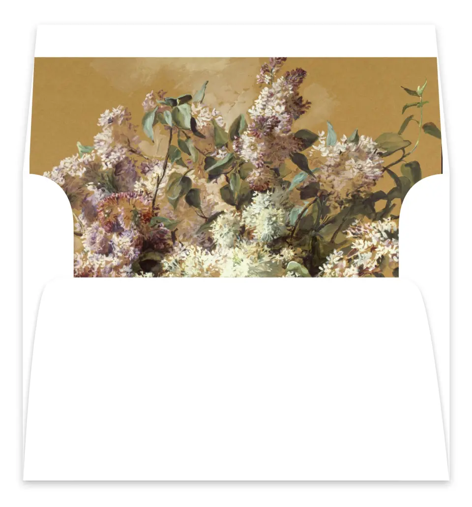 This is a  7.125" x 7" Envelope Liners (ELC) called The Jillian printed in full color