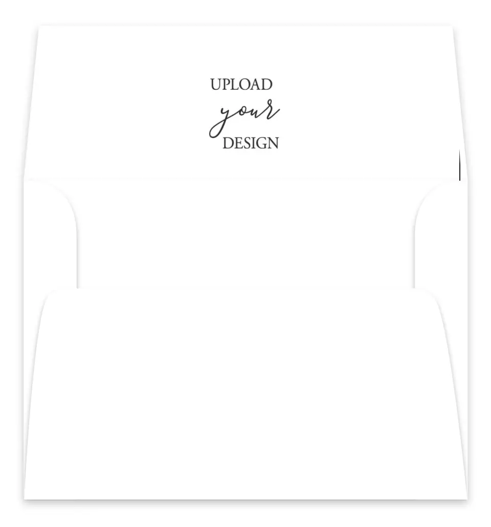 This is a Envelope Liners for 5 x 7 Card Upload Your Design called 7" x 7.125" Envelope Liners printed in full color