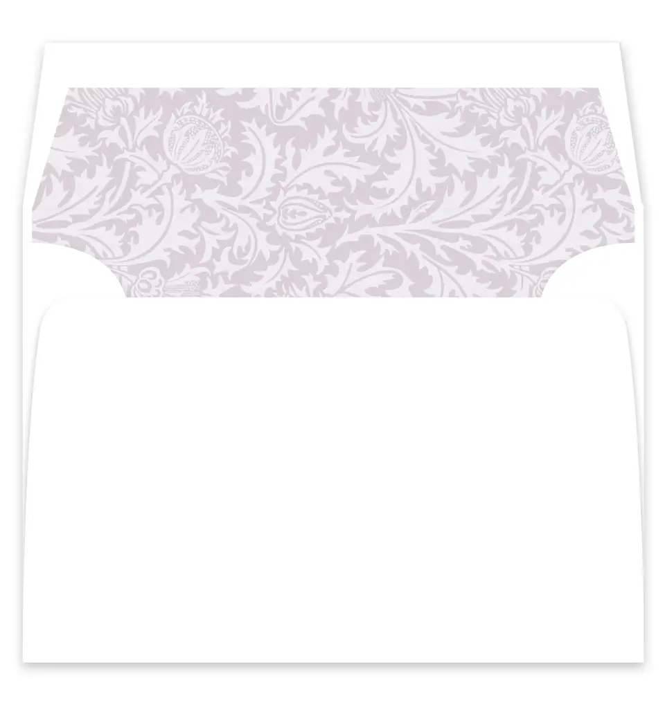 This is a  7¼" x 6⅞" Envelope Liners (ELF) called Classic Violet printed in full color