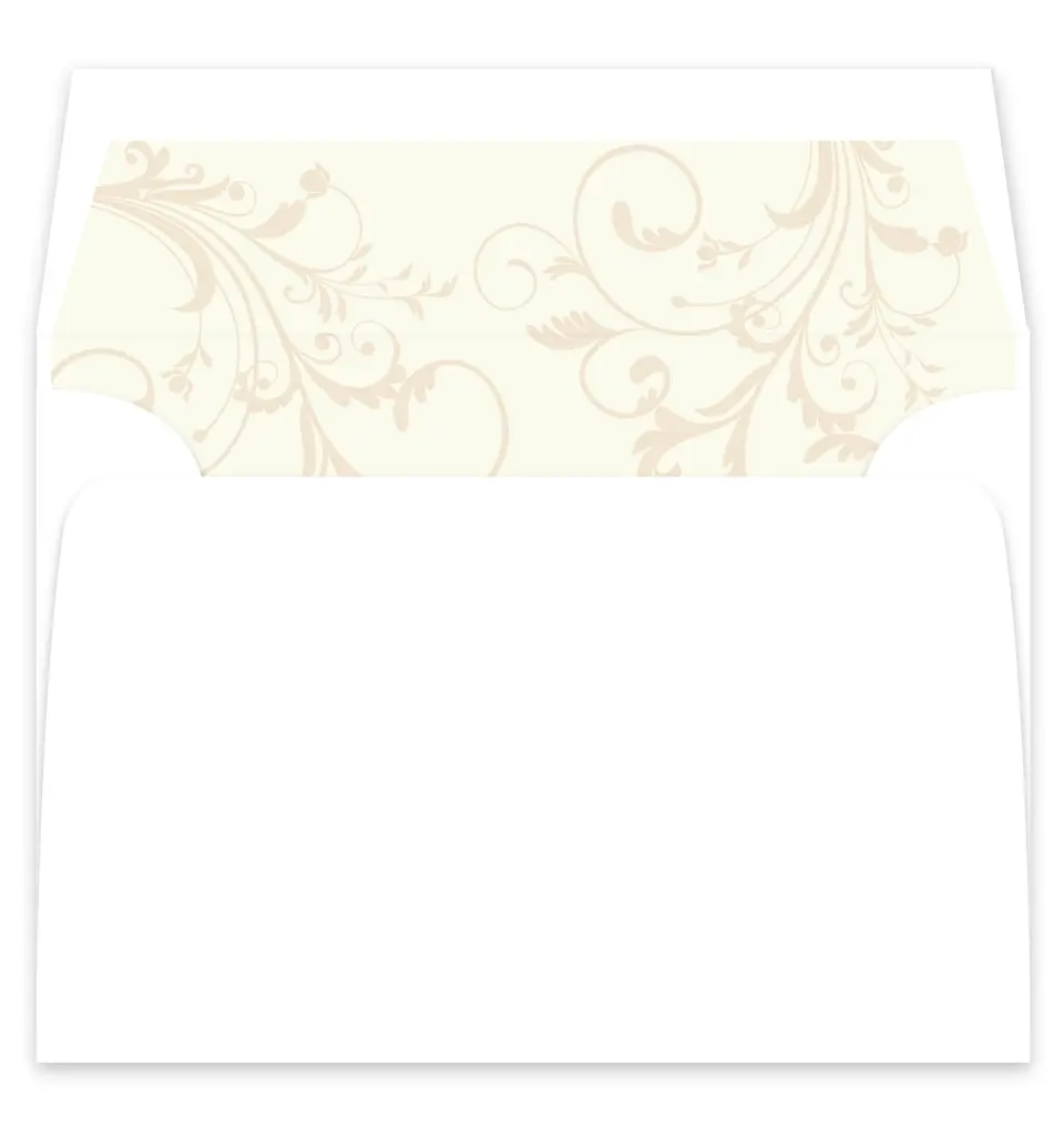 This is a  7¼" x 6⅞" Envelope Liners (ELF) called Classic Allure printed in full color