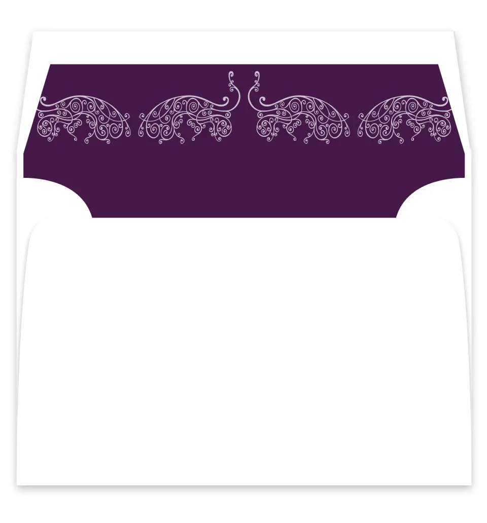 This is a  7¼" x 6⅞" Envelope Liners (ELF) called Lovely Lavender printed in full color