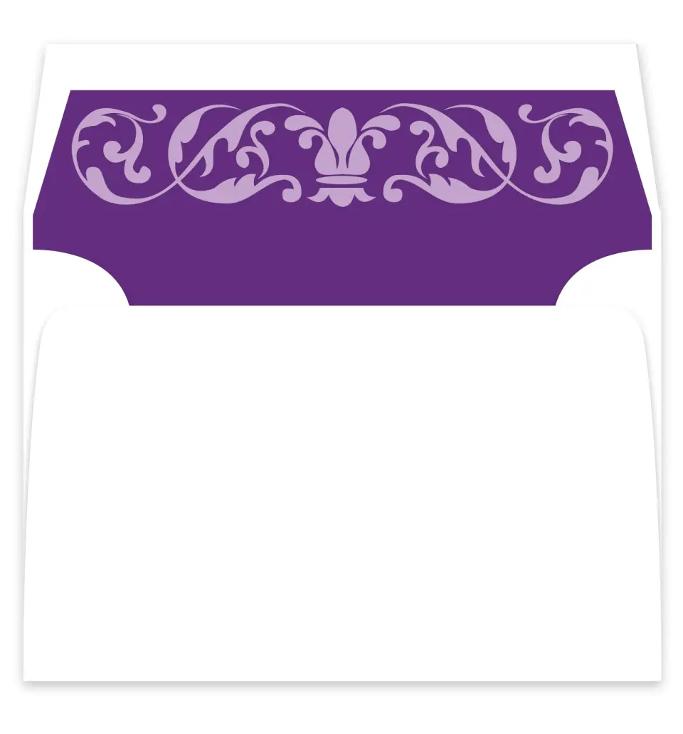 This is a  7¼" x 6⅞" Envelope Liners (ELF) called Simple Tradition printed in full color