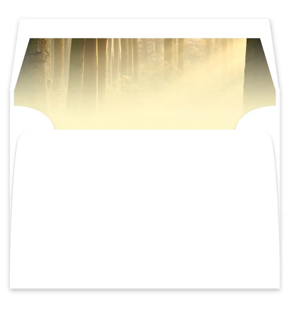 This is a  7¼" x 6⅞" Envelope Liners (ELF) called Carved in Love - Autumn printed in full color