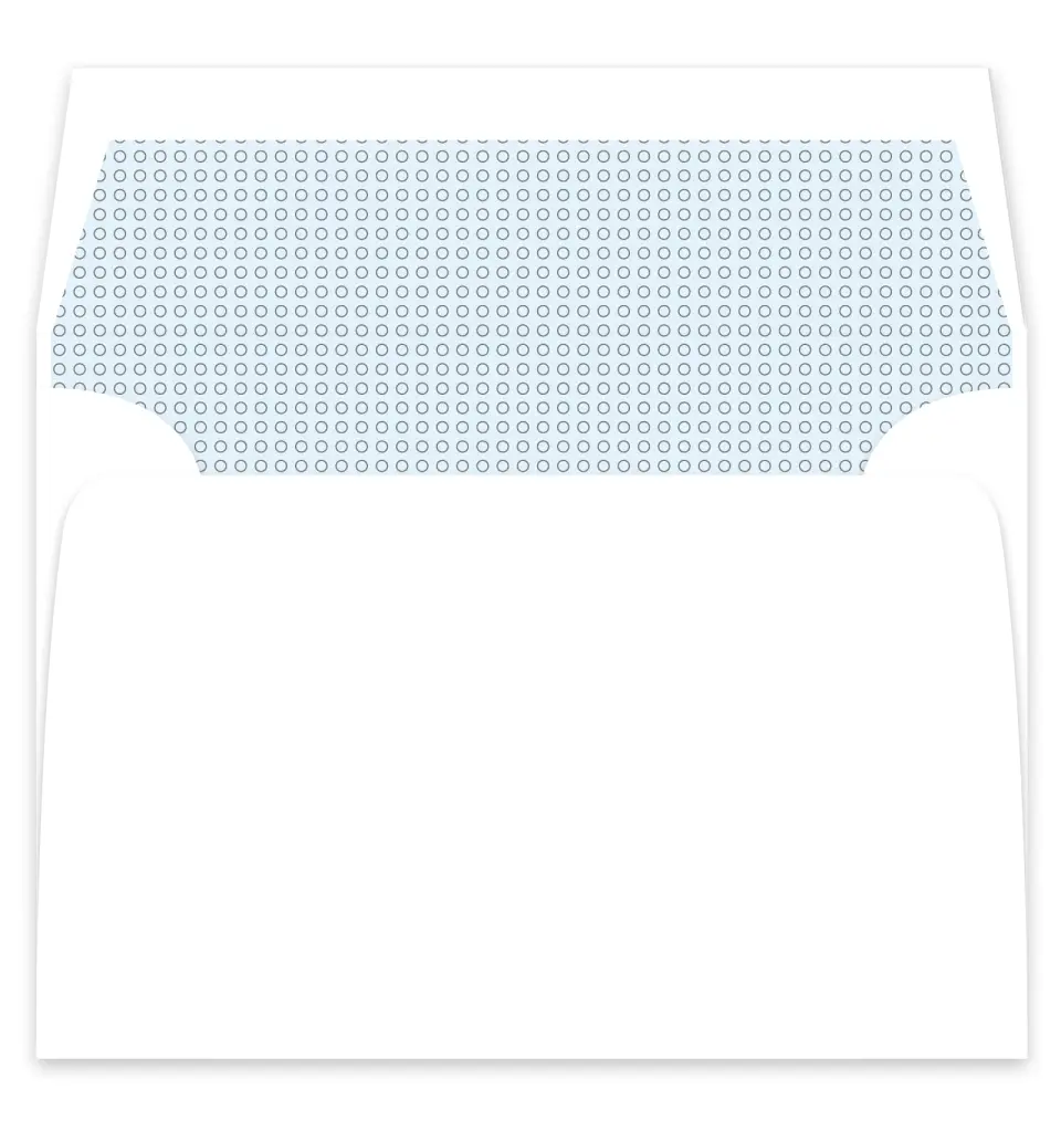This is a  7¼" x 6⅞" Envelope Liners (ELF) called Seasonal Snowflake printed in full color