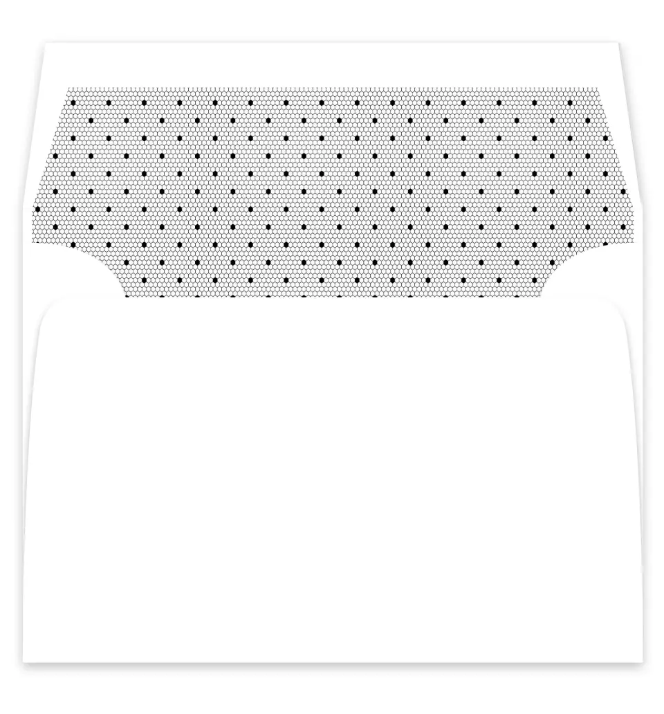 This is a  7¼" x 6⅞" Envelope Liners (ELF) called Floral Lace printed in full color
