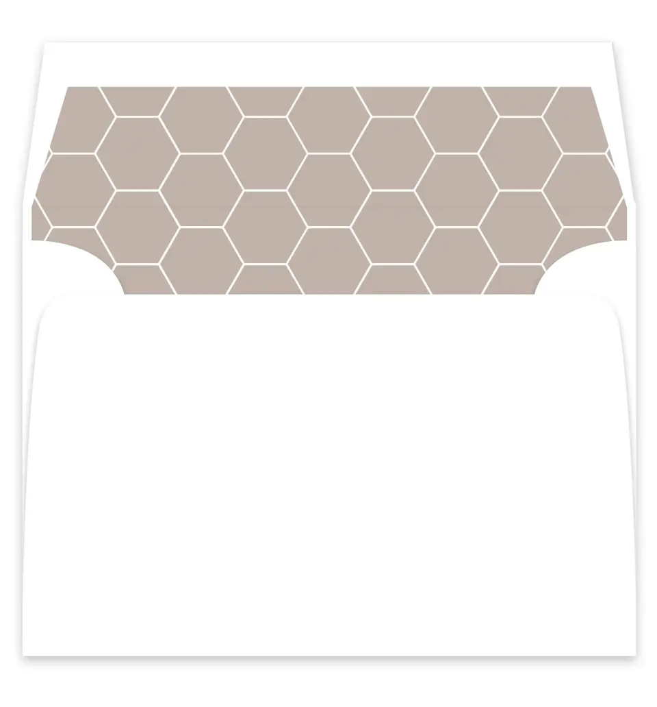 This is a  7¼" x 6⅞" Envelope Liners (ELF) called Honeycomb Sweetness printed in full color