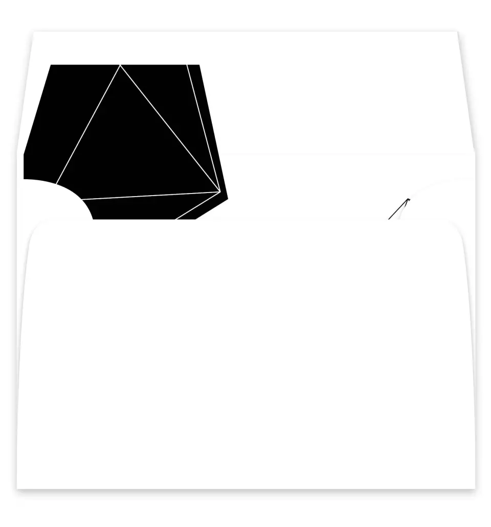 This is a  7¼" x 6⅞" Envelope Liners (ELF) called Upscale Vegas printed in full color