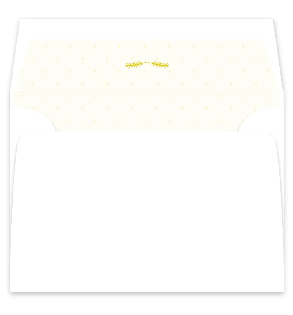 This is a  7¼" x 6⅞" Envelope Liners (ELF) called Sweet Leaves printed in full color
