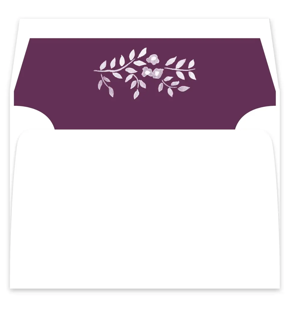 This is a  7¼" x 6⅞" Envelope Liners (ELF) called Painterly Love printed in full color