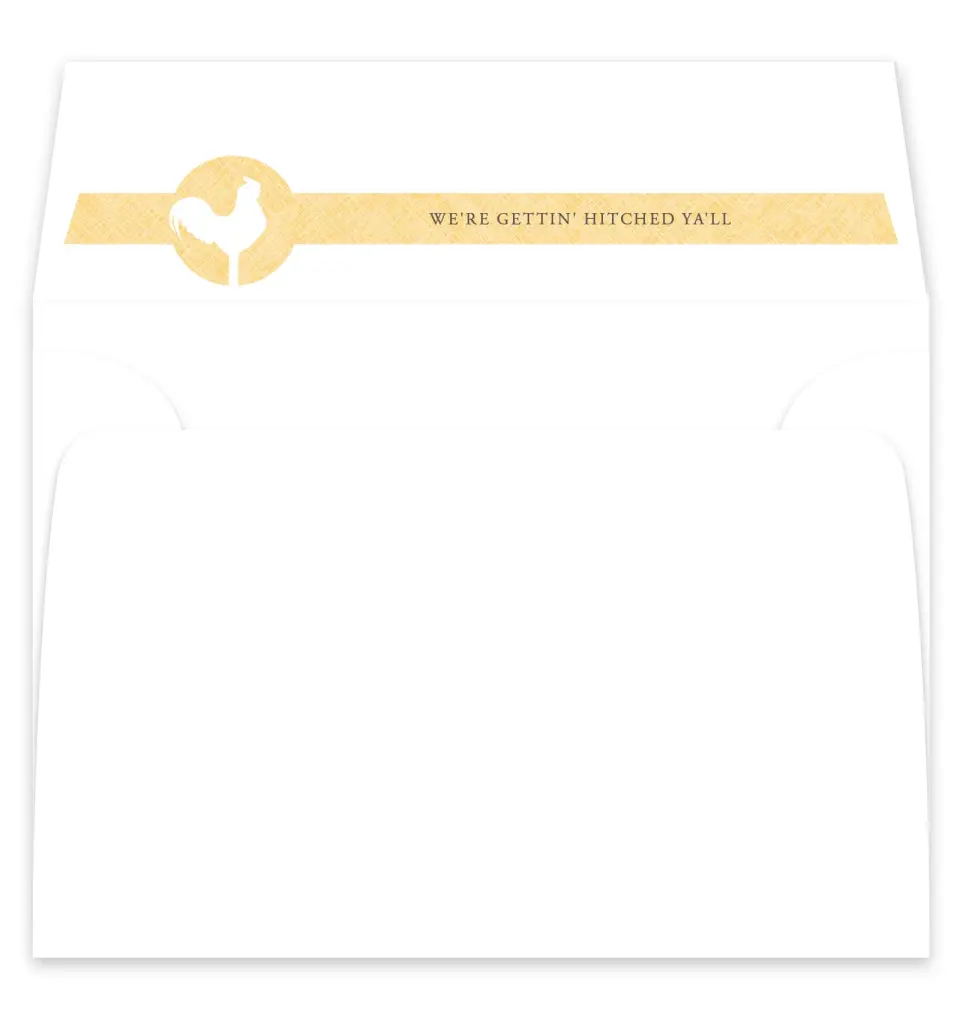 This is a  7¼" x 6⅞" Envelope Liners (ELF) called Nashville Barn printed in full color