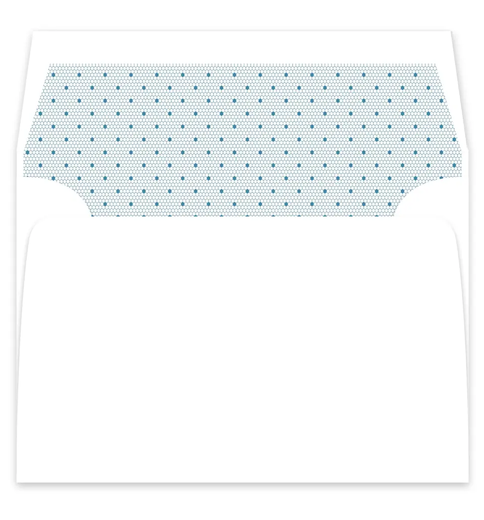 This is a  7¼" x 6⅞" Envelope Liners (ELF) called Modern Lace printed in full color