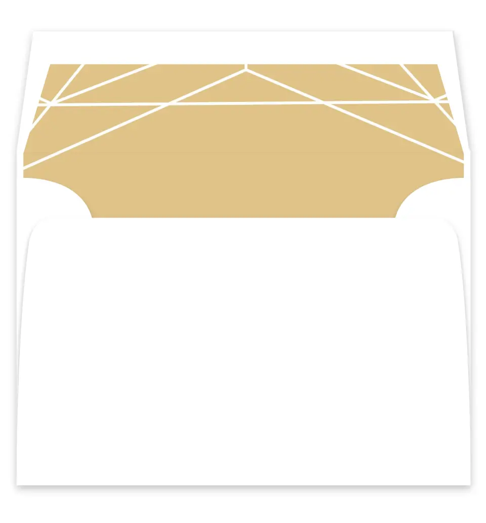 This is a  7¼" x 6⅞" Envelope Liners (ELF) called Luxe Gem printed in full color