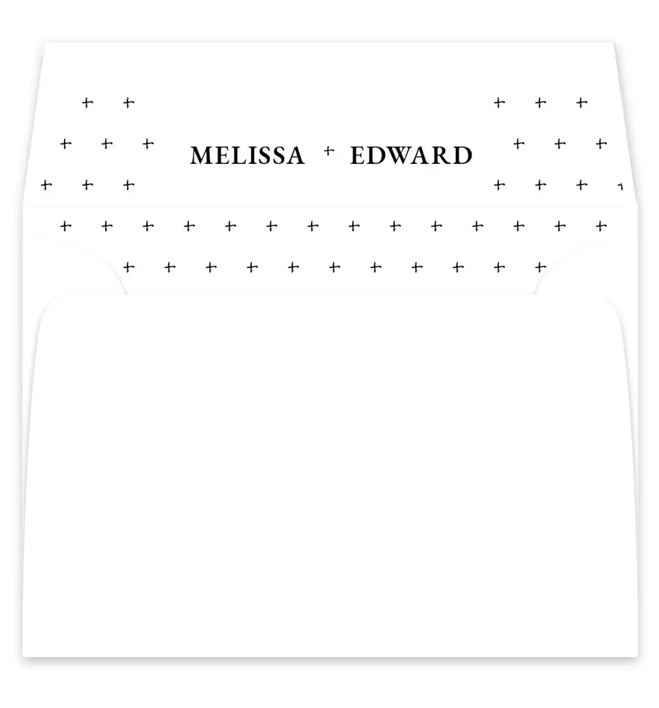 This is a  7¼" x 6⅞" Envelope Liners (ELF) called Sensibly Simple printed in full color