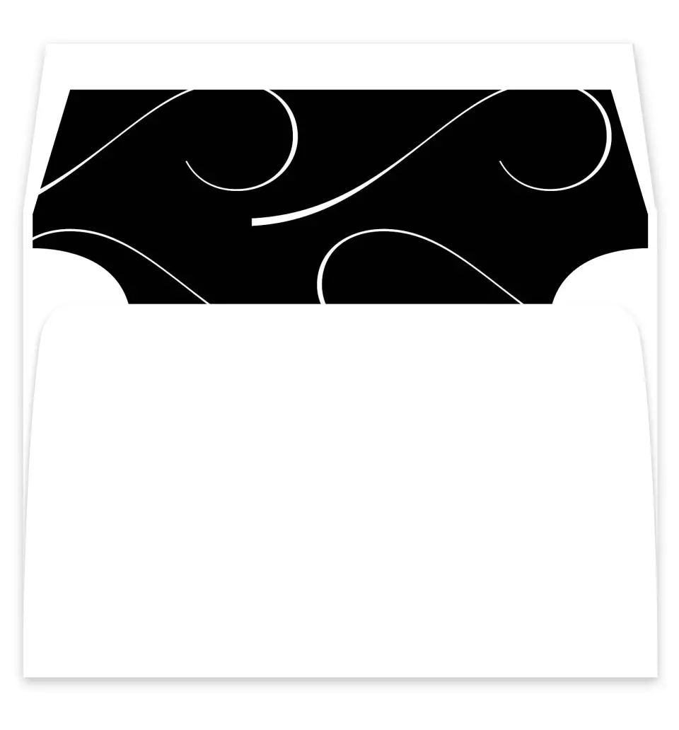 This is a  7¼" x 6⅞" Envelope Liners (ELF) called Love Infinity printed in full color