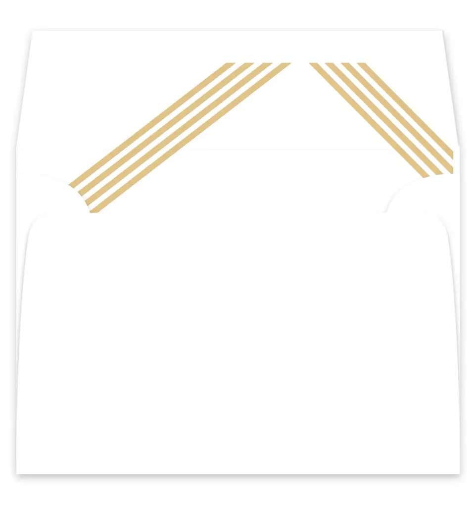 This is a  7¼" x 6⅞" Envelope Liners (ELF) called Forever Gilded printed in full color