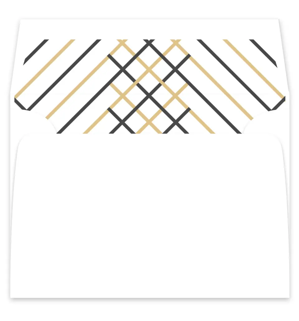This is a  7¼" x 6⅞" Envelope Liners (ELF) called Grandeur Shine printed in full color