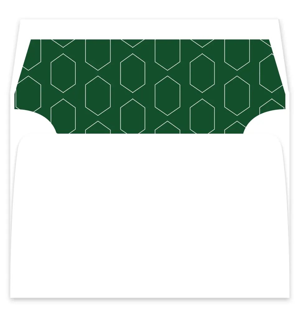 This is a  7¼" x 6⅞" Envelope Liners (ELF) called Wispy Greenery printed in full color