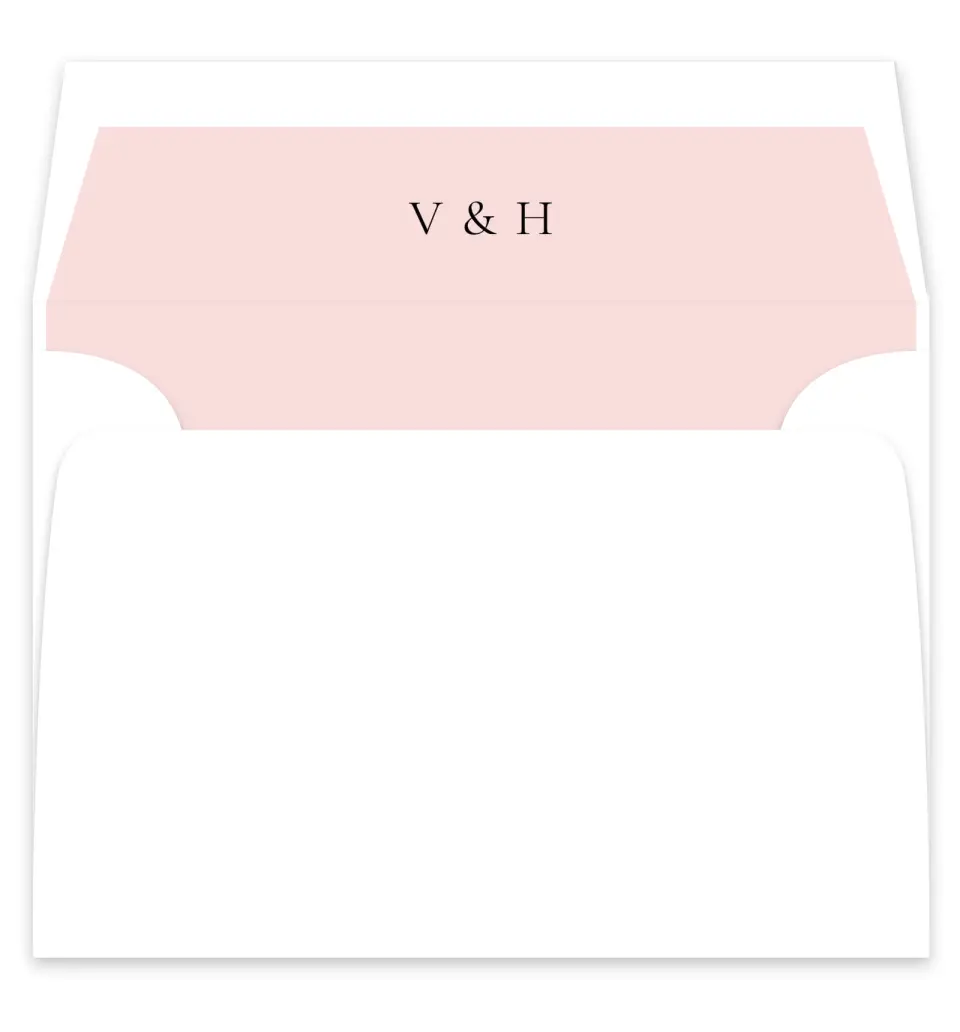 This is a  7¼" x 6⅞" Envelope Liners (ELF) called Lovely Blush printed in full color