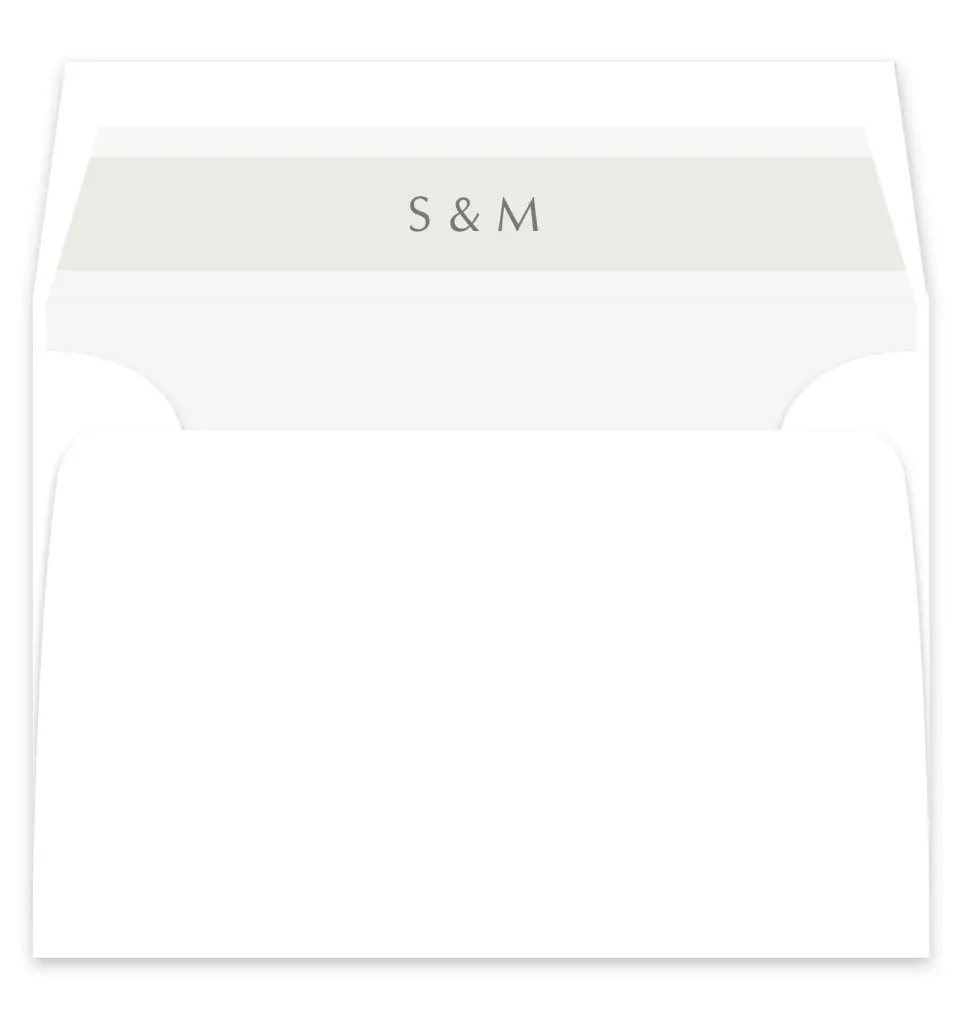 This is a  7¼" x 6⅞" Envelope Liners (ELF) called Exquisitely Simple printed in full color