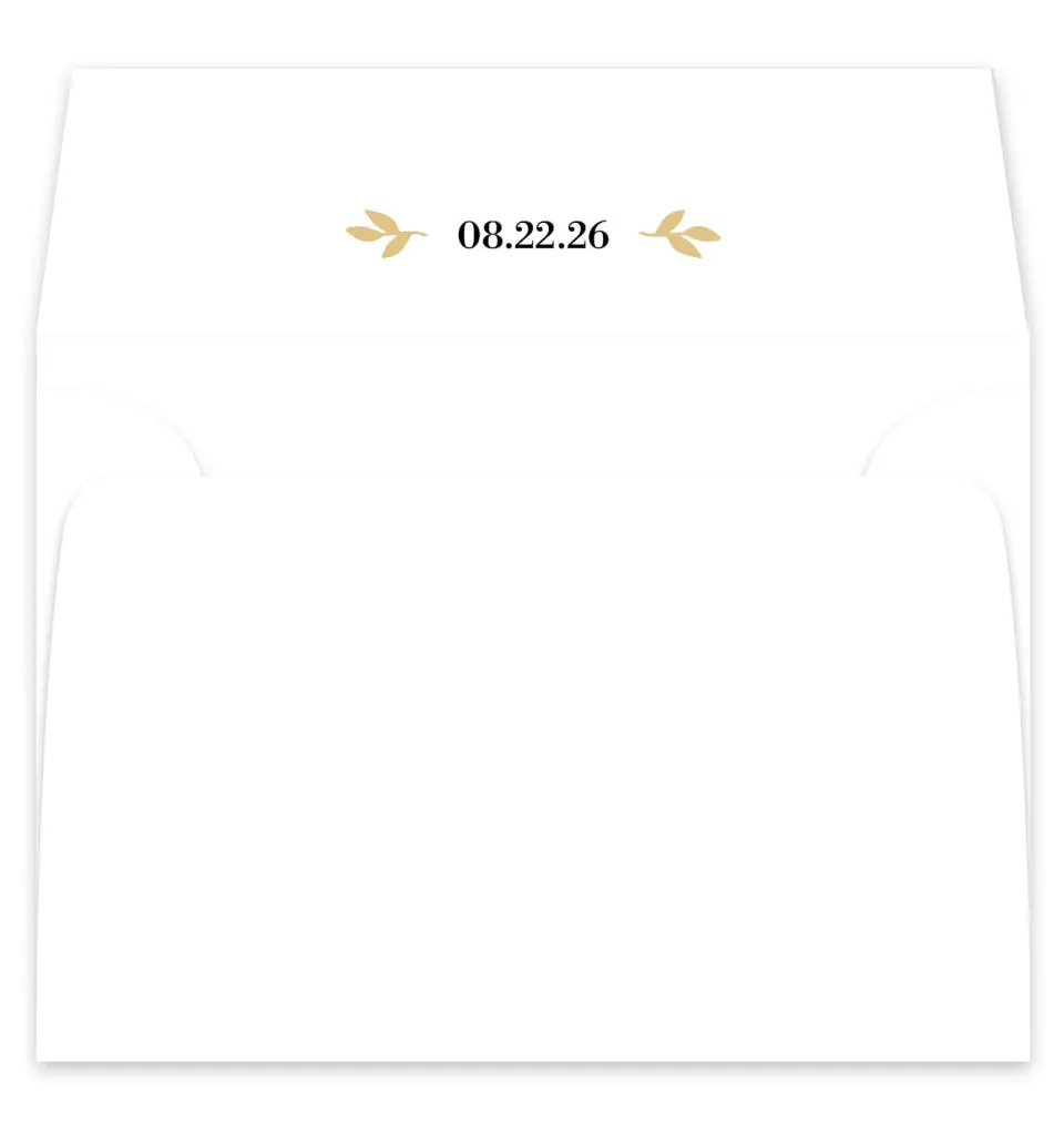This is a  7¼" x 6⅞" Envelope Liners (ELF) called Charming Monogram printed in full color