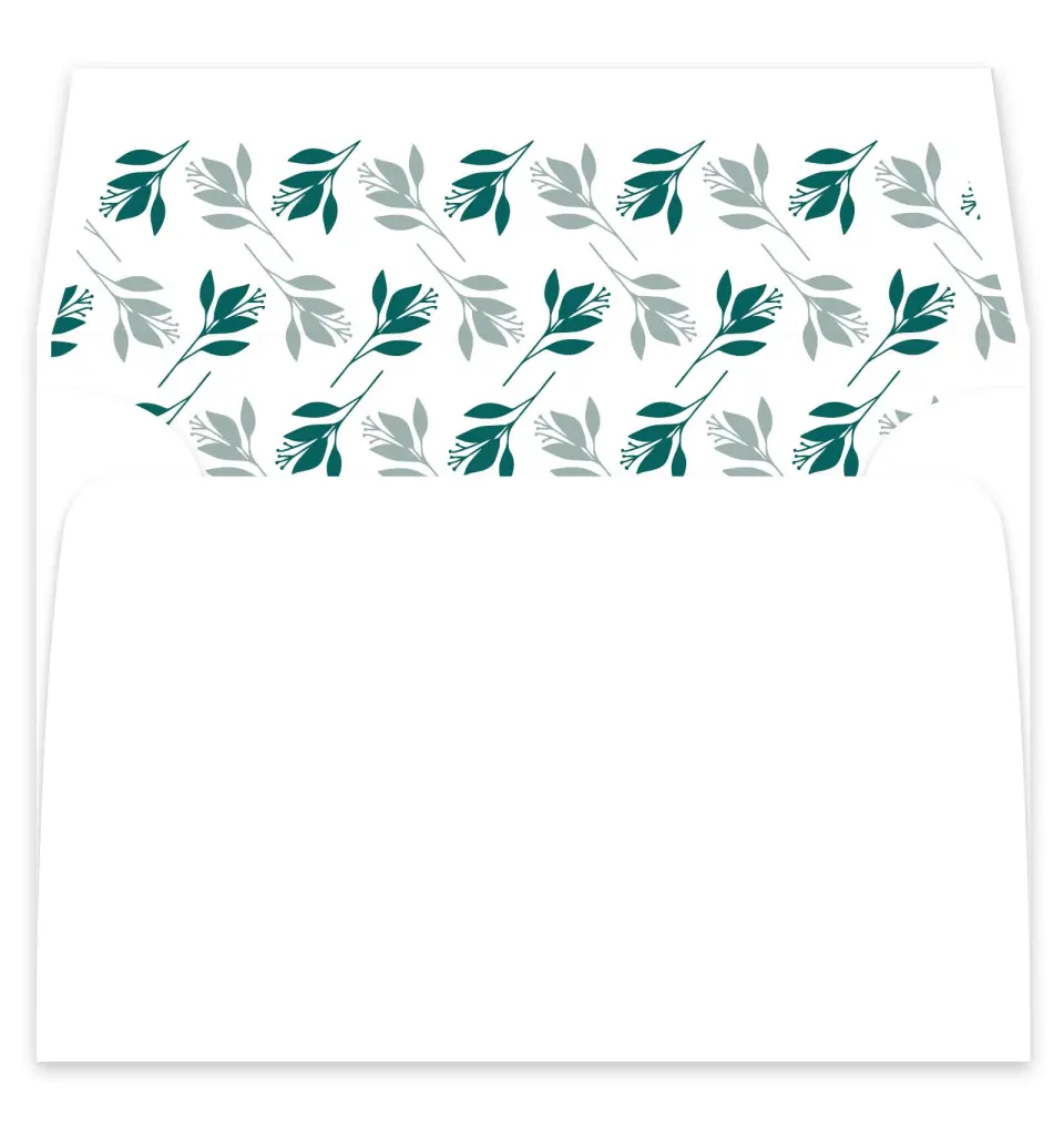 This is a  7¼" x 6⅞" Envelope Liners (ELF) called Blooming Delight printed in full color