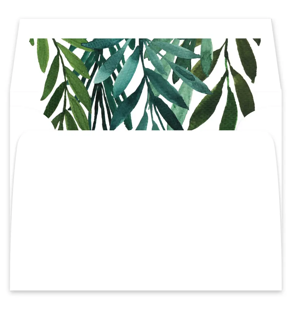 This is a  7¼" x 6⅞" Envelope Liners (ELF) called Sweet Eternity printed in full color