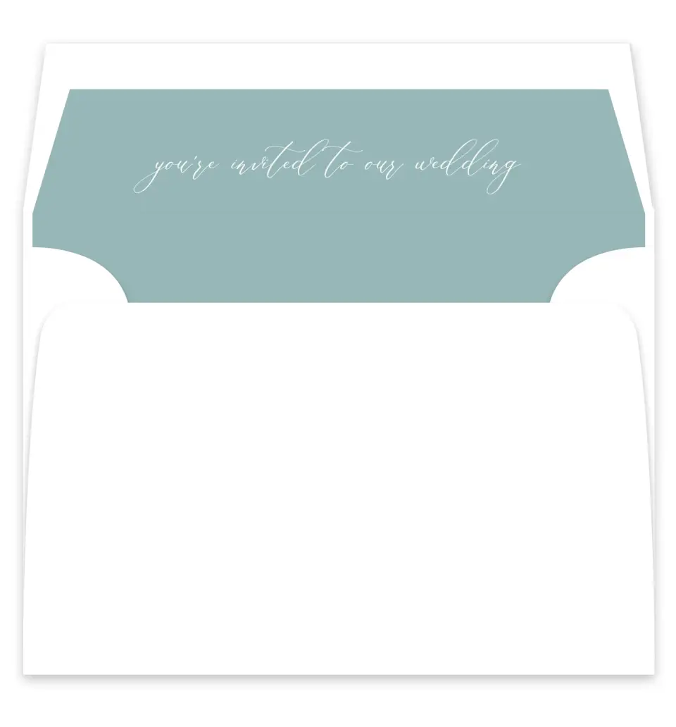 This is a  7¼" x 6⅞" Envelope Liners (ELF) called Eternal Love printed in full color