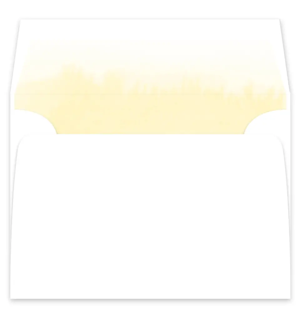 This is a  7¼" x 6⅞" Envelope Liners (ELF) called Cascading Light printed in full color