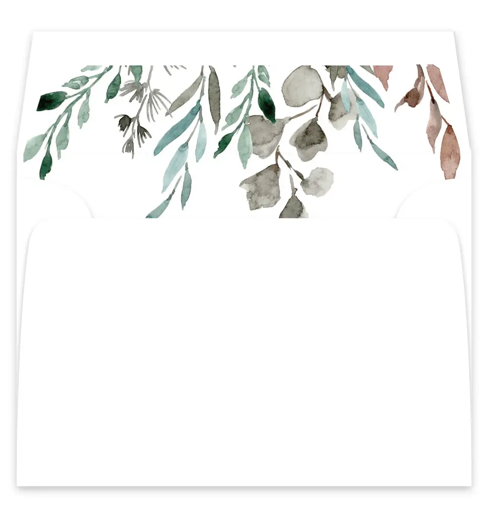 This is a  7¼" x 6⅞" Envelope Liners (ELF) called Eternal Autumn printed in full color